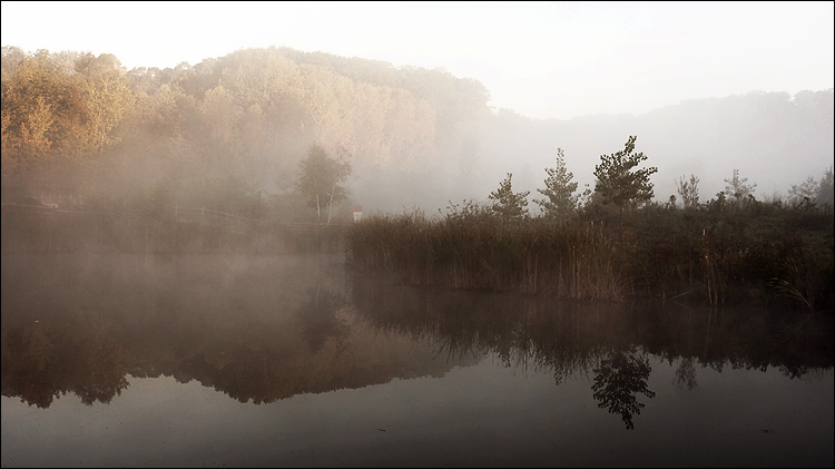 fog on lake || canon350d/ef17-40L@25 | 1/100s | f6.3 | P | iso100 | handheld