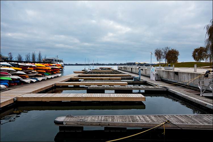 docks and kayaks