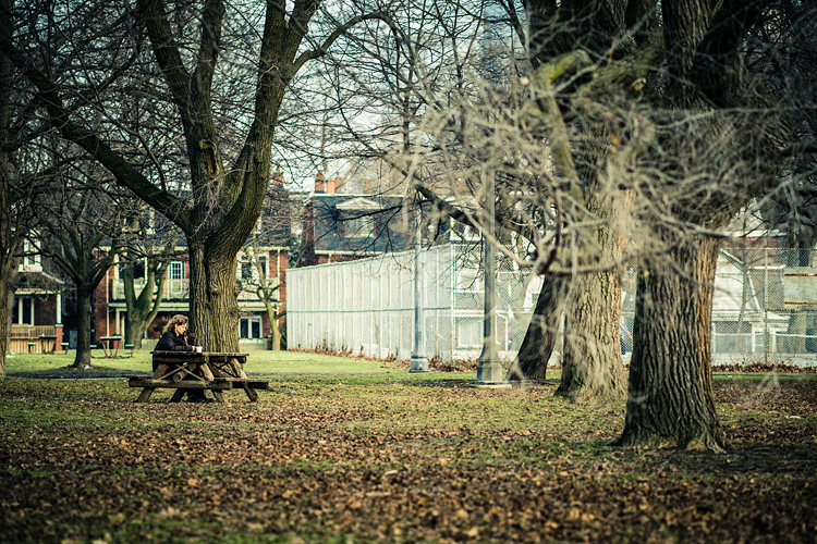 Alone in the Park || Panasonic GH3/Olympus75mm | 1/800s | f1.8 | ISO200