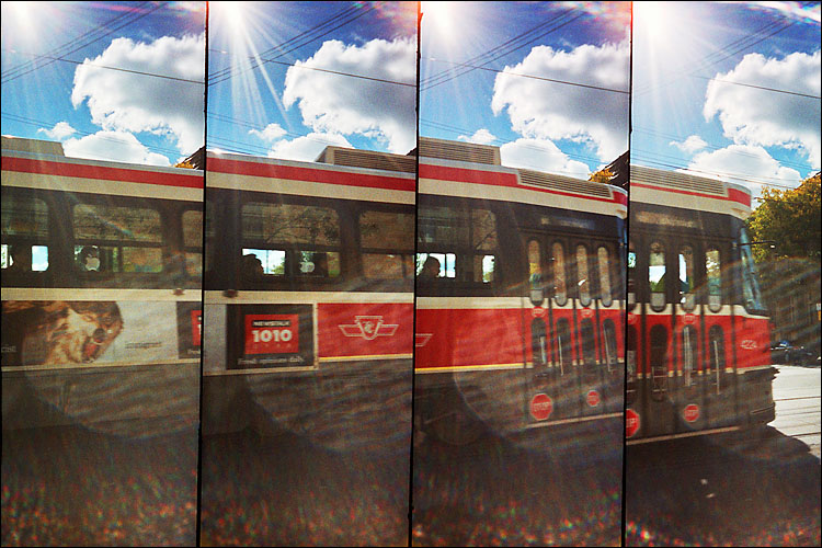 red and blue strips || lomo supersampler | ISO 200