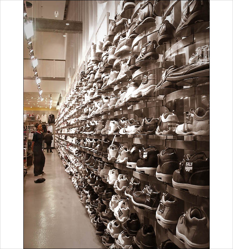 a lot of shoes